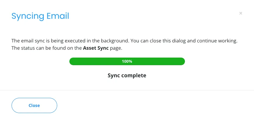 Sync Complete
